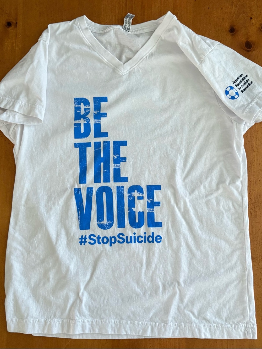LAT American Foundation For Suicide Prevention Tee, Women’s Large, SS, V-Neck